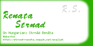 renata strnad business card